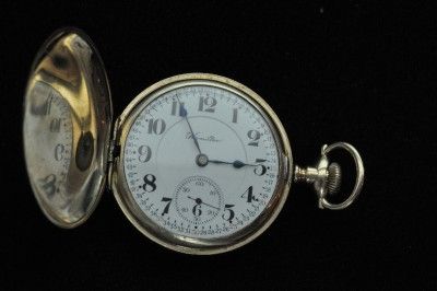   HAMILTON HUNTING CASE POCKET WATCH GRADE 971 MONTGOMERY DIAL  