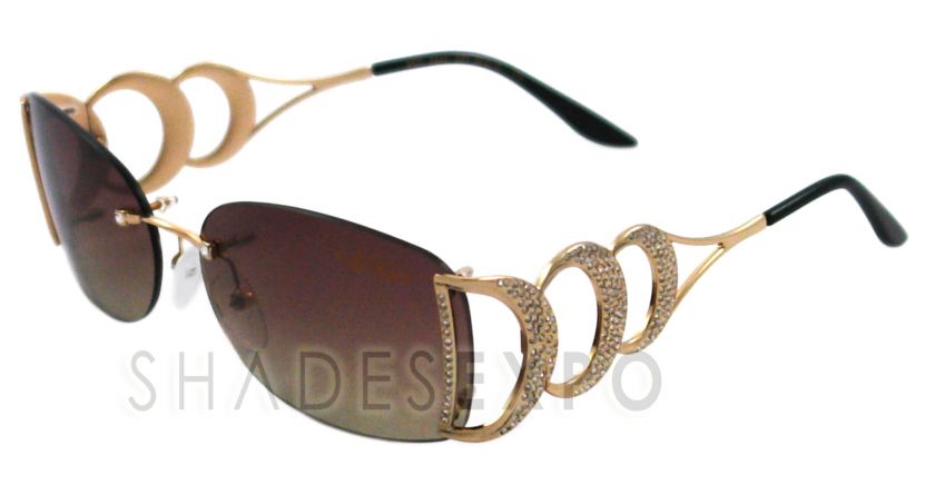 NEW Caviar Sunglasses CR 6844 GOLD C21 CR6844 AUTH  