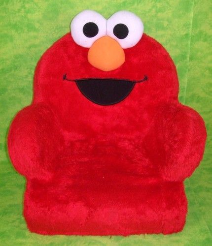 Plush GIGGLE & SHAKE Tickle Me ELMO TODDLER CHAIR Seat  