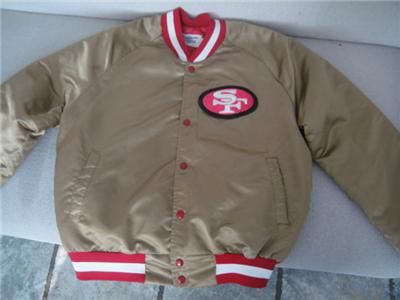 VINTAGE 49ERS CHALK LINE GOLD JACKET  