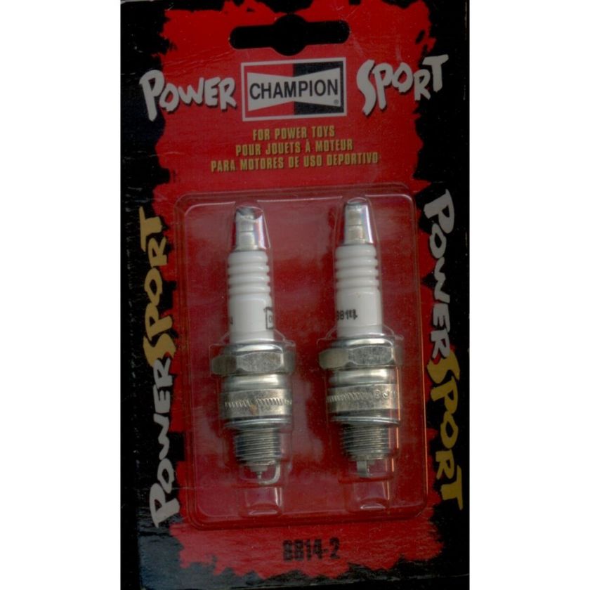 CHAMPION 8814 POWER SPORT SPARK PLUG 2 PACK BR7HS BR8HV 037551138449 