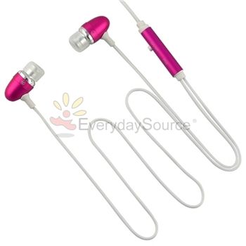   in ear stereo headset w on off mic hot pink quantity 1 enjoy hands