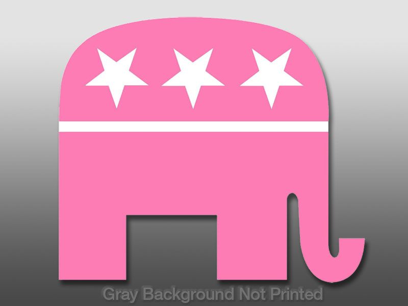   Sticker  conservative republican girl female fun logo symbol i  