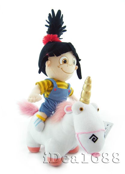 12 DESPICABLE ME Plush Toy Doll AGNES and Unicorn Set  