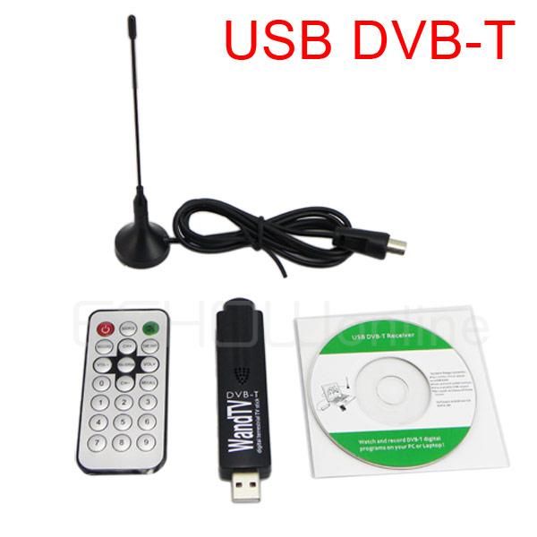   USB 2.0 DVB T Digital TV FM Stick Tuner Receiver Adapter Dongle WandTV