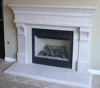   Fireplace Mantel (mantle) Surround TRAVER STONE precast mantels  