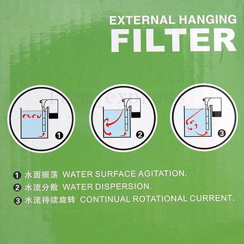 ALEAS EXTERNAL HANGING Aquarium fish tank FILTER XP 08  