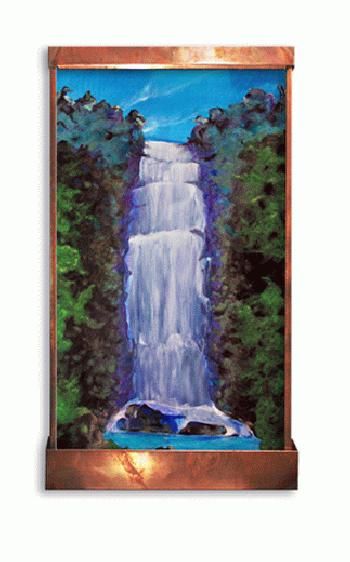 Indoor Copper Wall Fountain  Waterfall Tropical  