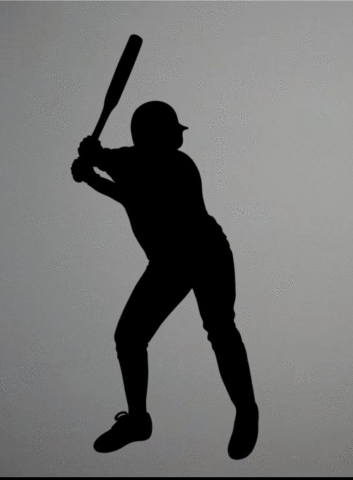 Wall Decal Girls Softball Batter Silhouette Kid Art 50  