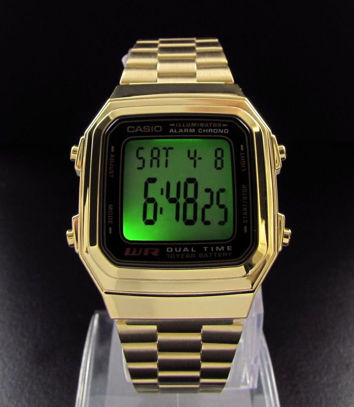 Retro Tank Gold Series Digital Gift Watch by Casio F1 Red Bull Vettel 