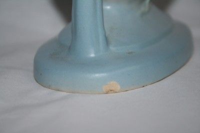 M35 HULL POTTERY Magnolia Pink Blue Vase 7 8 1/2  