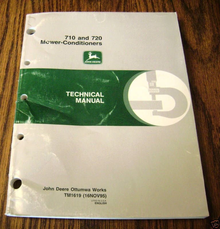 John Deere 710 Mower Conditioner Technical Manual jd  