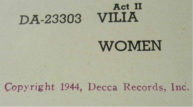   widow kitty carlisle wilbur evans felix knight lisette verea 78 rpm