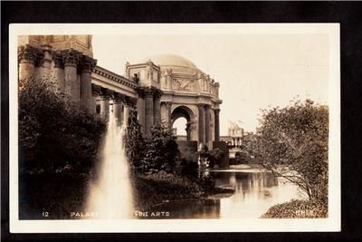 1915 real photo ppi exposition architecture postcard  