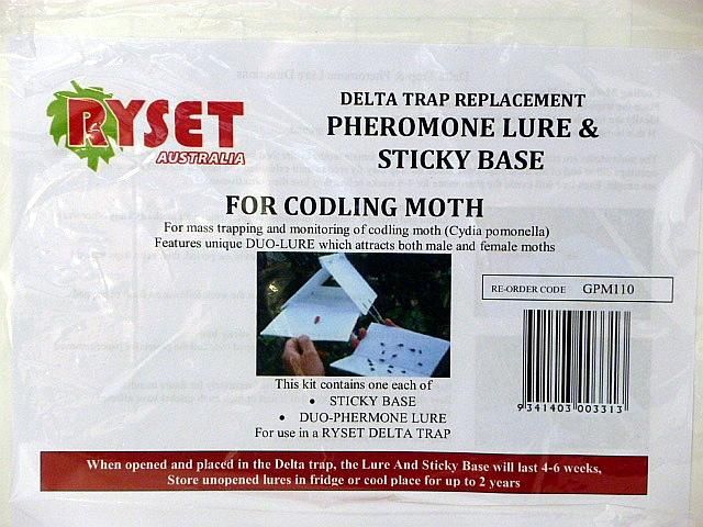 CODLING MOTH DELTA TRAP PHEROMONE LURE & STICKY BASE REFILL  