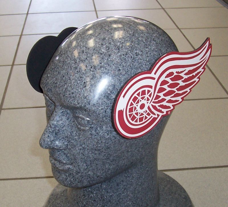 RallyWingz ~ Detroit Red Wings Rallyband, Fan Gear, Headband, New 