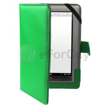 For B&N Nook Color Flip Back Folio Portable Slim Soft Leather Case 