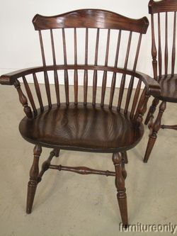 F9384/85R HITCHCOCK Oak Table and Dining Chairs Set  