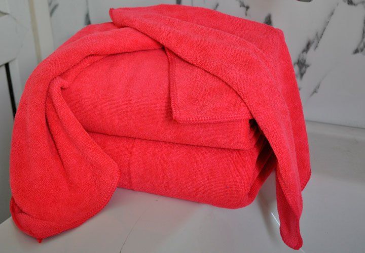 2pc12 2pc28x55 Microfibre Bath Towel Towel Set  