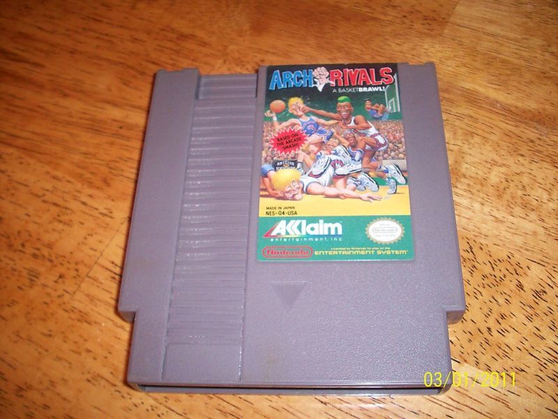 ARCH RIVALS A BASKETBRAWL NINTENDO NES GAME BASKETBALL 021481104018 