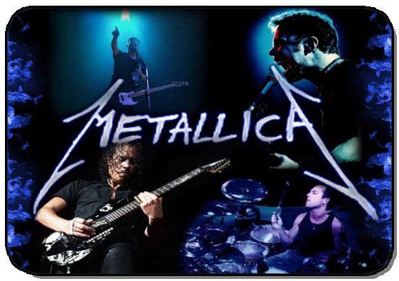 METALLICA MOUSE PAD 1/4 NOVELTY BAND MOUSEPAD  