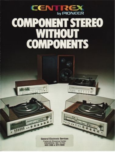 Pioneer Centrex Music Systems Catalog 1977  