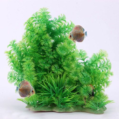 8003 plastic Aquarium Hornwort Aquatic Submerged Plants Green 