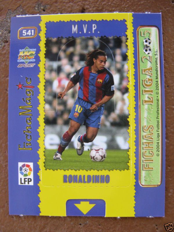 RONALDINHO SOCCER CARD 2005 AC MILAN BARCELONA BRAZIL  