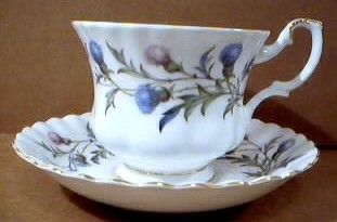 Royal Albert Brigadoon Thistles Cup & Saucer Bone China  