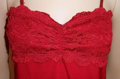 LADIES LONG SINGLET TOP LACE TRIM ADJUSTABLE STRAPS NEW  