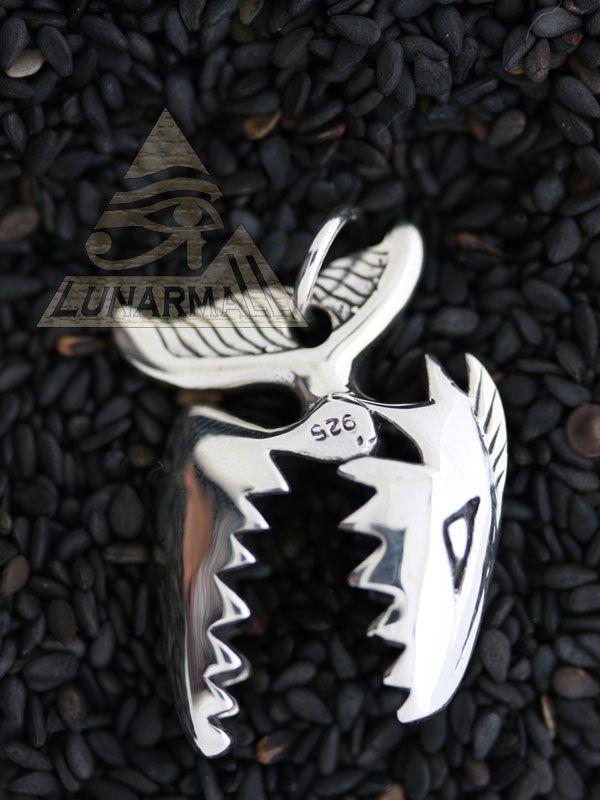 Lunarmall Silver 925 Shark , Fish Jewelry Pendant  