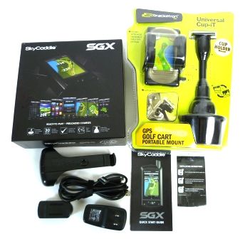 CERTIFIED MINT IN BOX SKYCADDIE SGX GOLF GPS RANGEFINDER   BUNDLE 