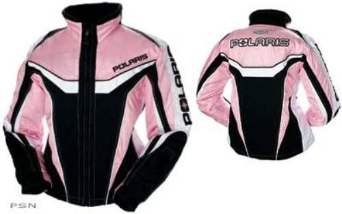 POLARIS SNOWMOBILE WOMENS DIVA PINK JACKET SIZE MEDIUM  