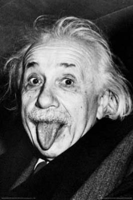 Albert Einstein Tongue POSTER Face FUNNY Genius E=mc2  