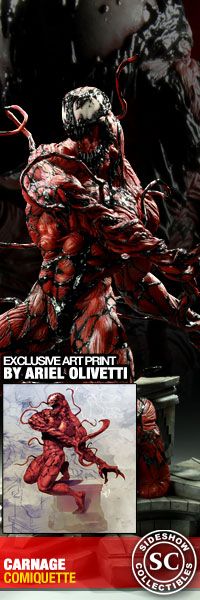   Sideshow Collectibles CARNAGE Comiquette Figure Statue SpiderMan Venom