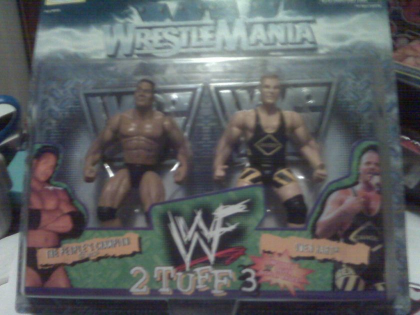 wrestlemania xv 2 tuff 3 rock owen hart wwe wwf jakks  