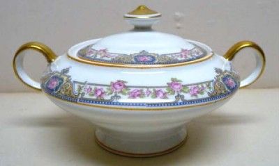 CHINA SUGAR BOWL W/LID VINTAGE #2592  