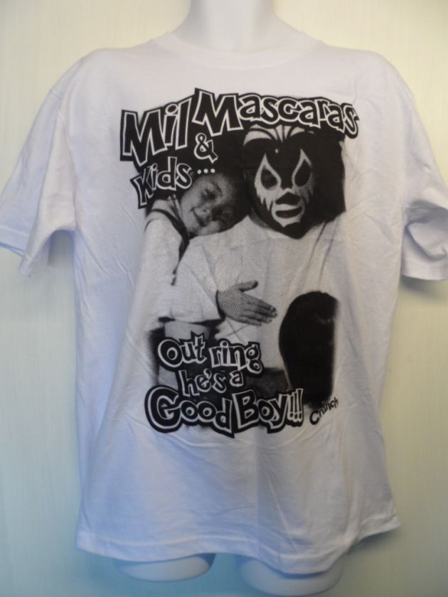 Lucha Libre Mil Mascaras Wrestling T SHIRT CMLL AAA  