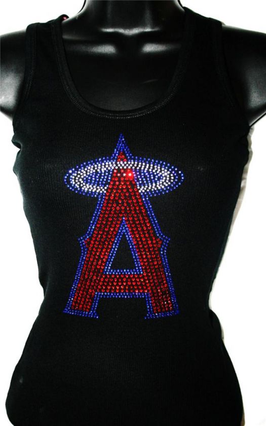 LA Anaheim Angels Bling Tank Top Studded ALLSizesColors  