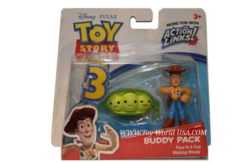 Toy Story 3 PEAS IN A POD & WALKING WOODY Buddy Pack  