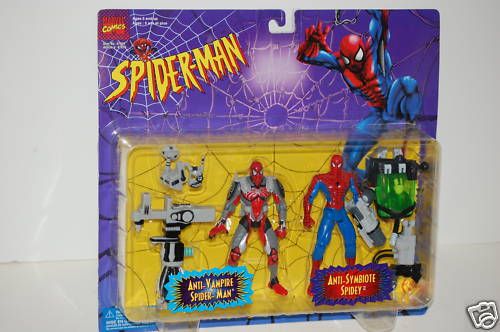 Anti Vampire & Anti Symbiote Toy Biz Spiderman 2 pack  