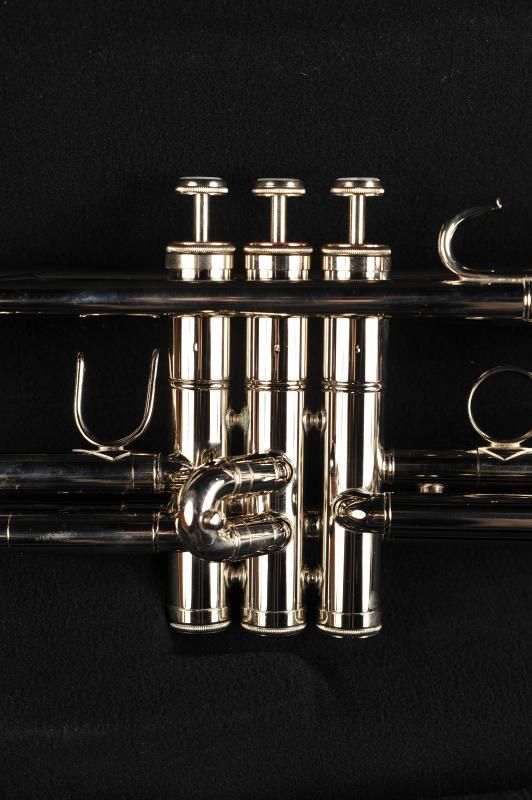 Chrome Trumpet Instrument in Case Musical Brass Wind  