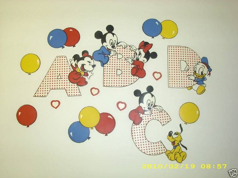 14) DISNEY MICKEY MINNIE PLUTO WALL BORDER CUT OUTS  